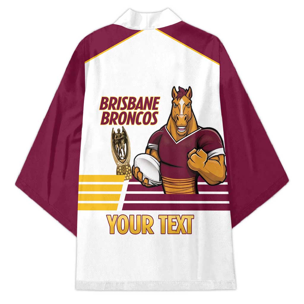 Brisbane Broncos Rugby Personalised Kimono NRL 4th Premiers Proud - Aussie Hoodie