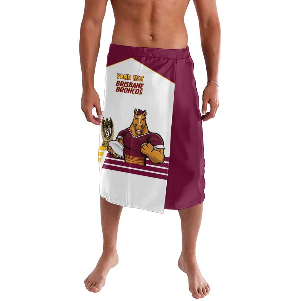 Brisbane Broncos Rugby Personalised Lavalava NRL 4th Premiers Proud - Aussie Hoodie