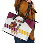 Brisbane Broncos Rugby Leather Tote Bag NRL 4th Premiers Proud - Aussie Hoodie
