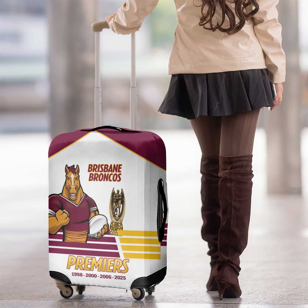 Brisbane Broncos Rugby Luggage Cover NRL 4th Premiers Proud - Aussie Hoodie