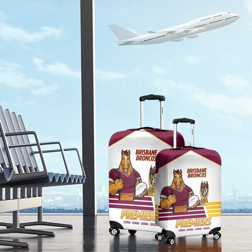 Brisbane Broncos Rugby Luggage Cover NRL 4th Premiers Proud - Aussie Hoodie