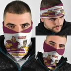 Brisbane Broncos Rugby Neck Gaiter NRL 4th Premiers Proud - Aussie Hoodie