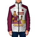 Brisbane Broncos Rugby Personalised Padded Jacket NRL 4th Premiers Proud - Aussie Hoodie