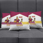 Brisbane Broncos Rugby Pillow Cover NRL 4th Premiers Proud - Aussie Hoodie