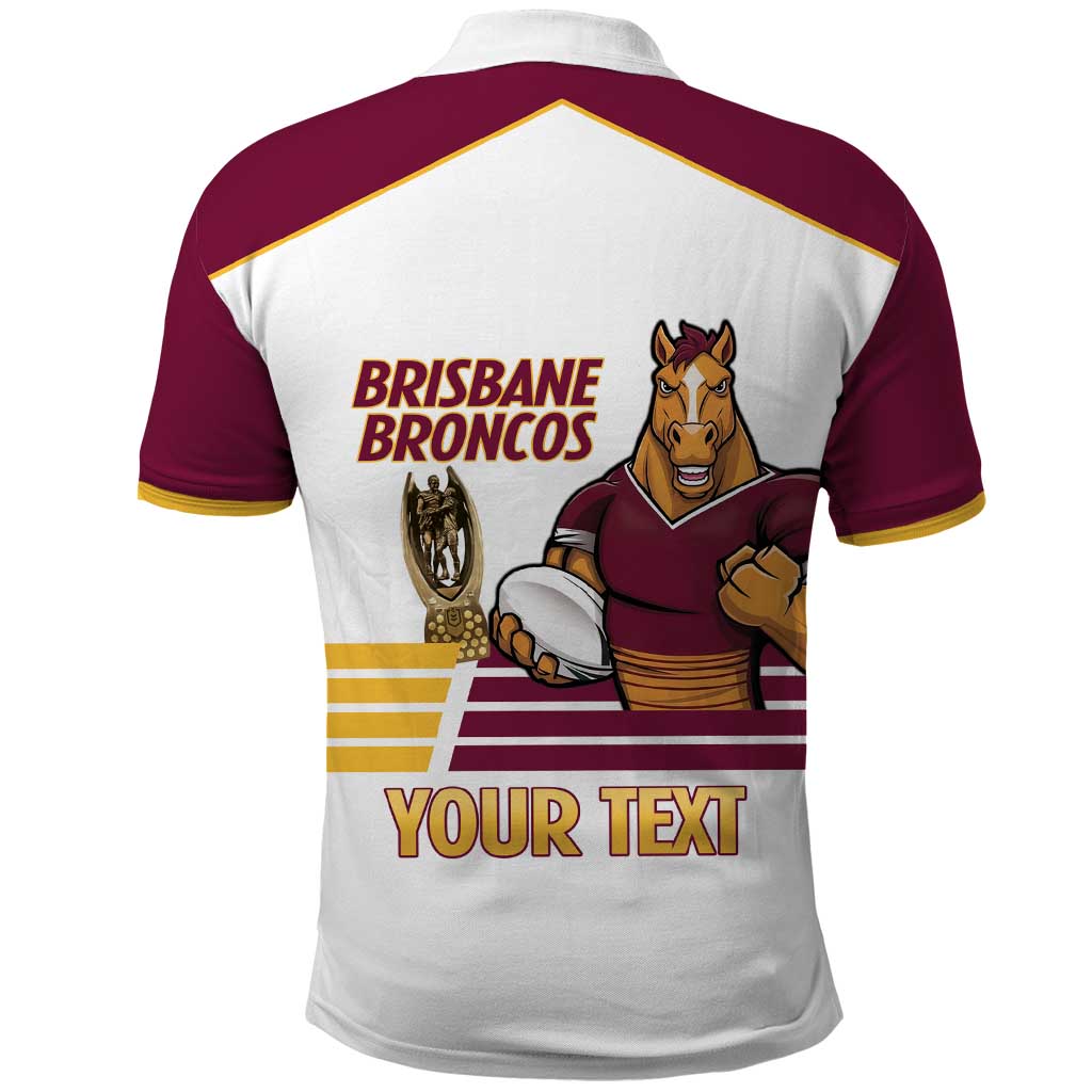 Brisbane Broncos Rugby Personalised Polo Shirt NRL 4th Premiers Proud - Aussie Hoodie