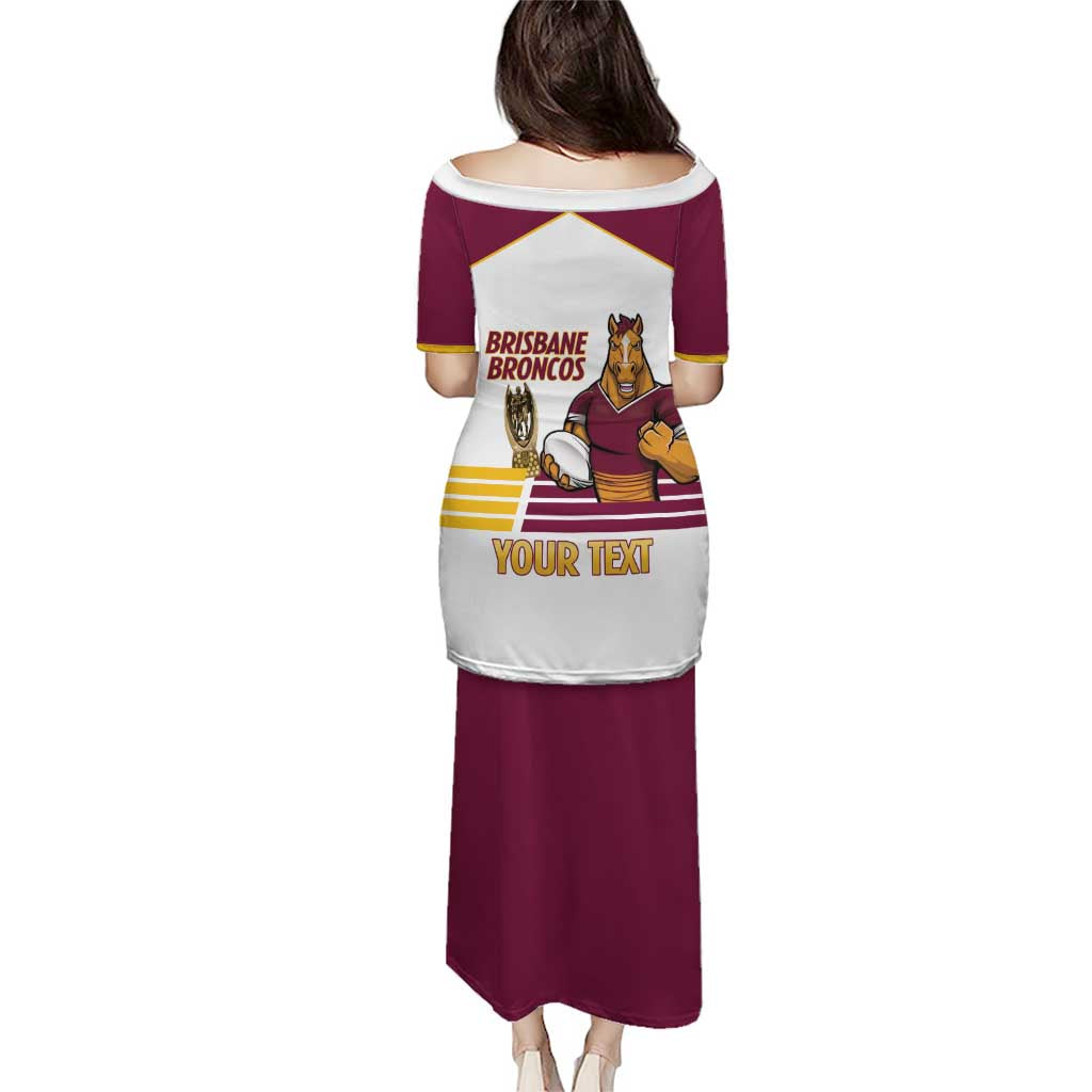 Brisbane Broncos Rugby Personalised Puletasi NRL 4th Premiers Proud - Aussie Hoodie