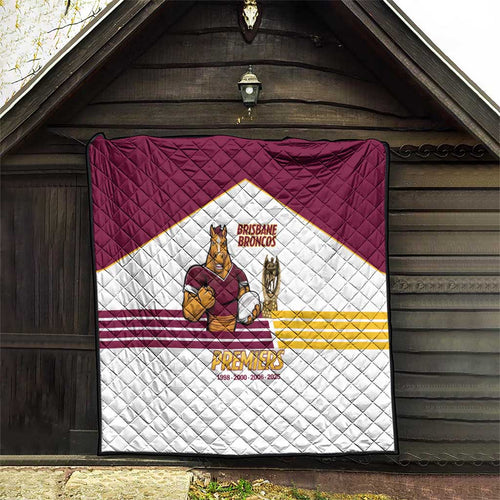 Brisbane Broncos Rugby Quilt NRL 4th Premiers Proud - Aussie Hoodie