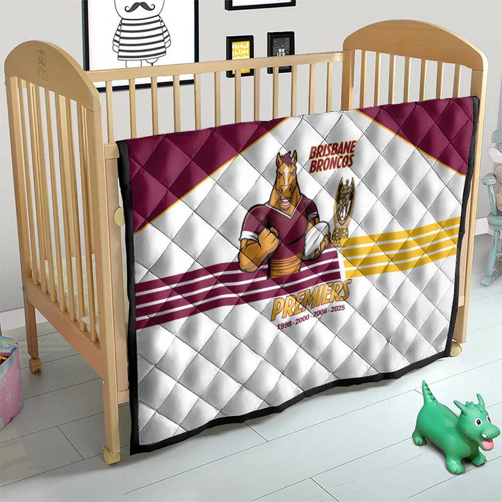 Brisbane Broncos Rugby Quilt NRL 4th Premiers Proud - Aussie Hoodie