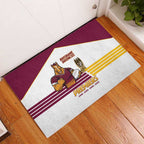 Brisbane Broncos Rugby Rubber Doormat NRL 4th Premiers Proud - Aussie Hoodie