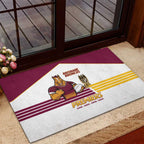 Brisbane Broncos Rugby Rubber Doormat NRL 4th Premiers Proud - Aussie Hoodie
