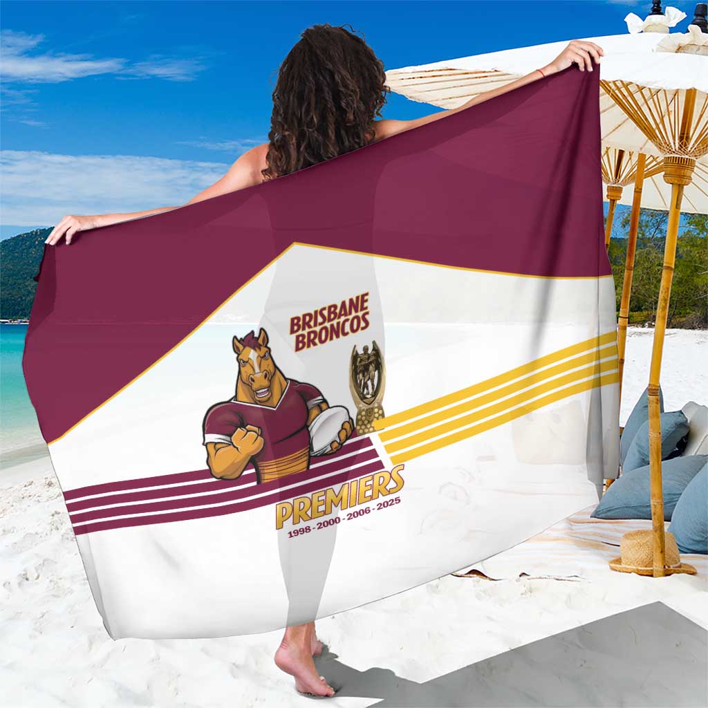 Brisbane Broncos Rugby Sarong NRL 4th Premiers Proud - Aussie Hoodie