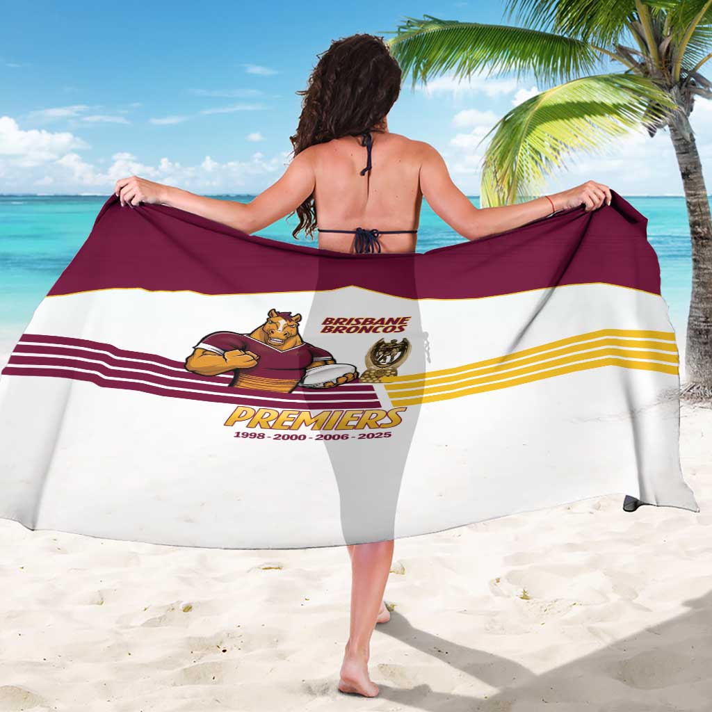 Brisbane Broncos Rugby Sarong NRL 4th Premiers Proud - Aussie Hoodie