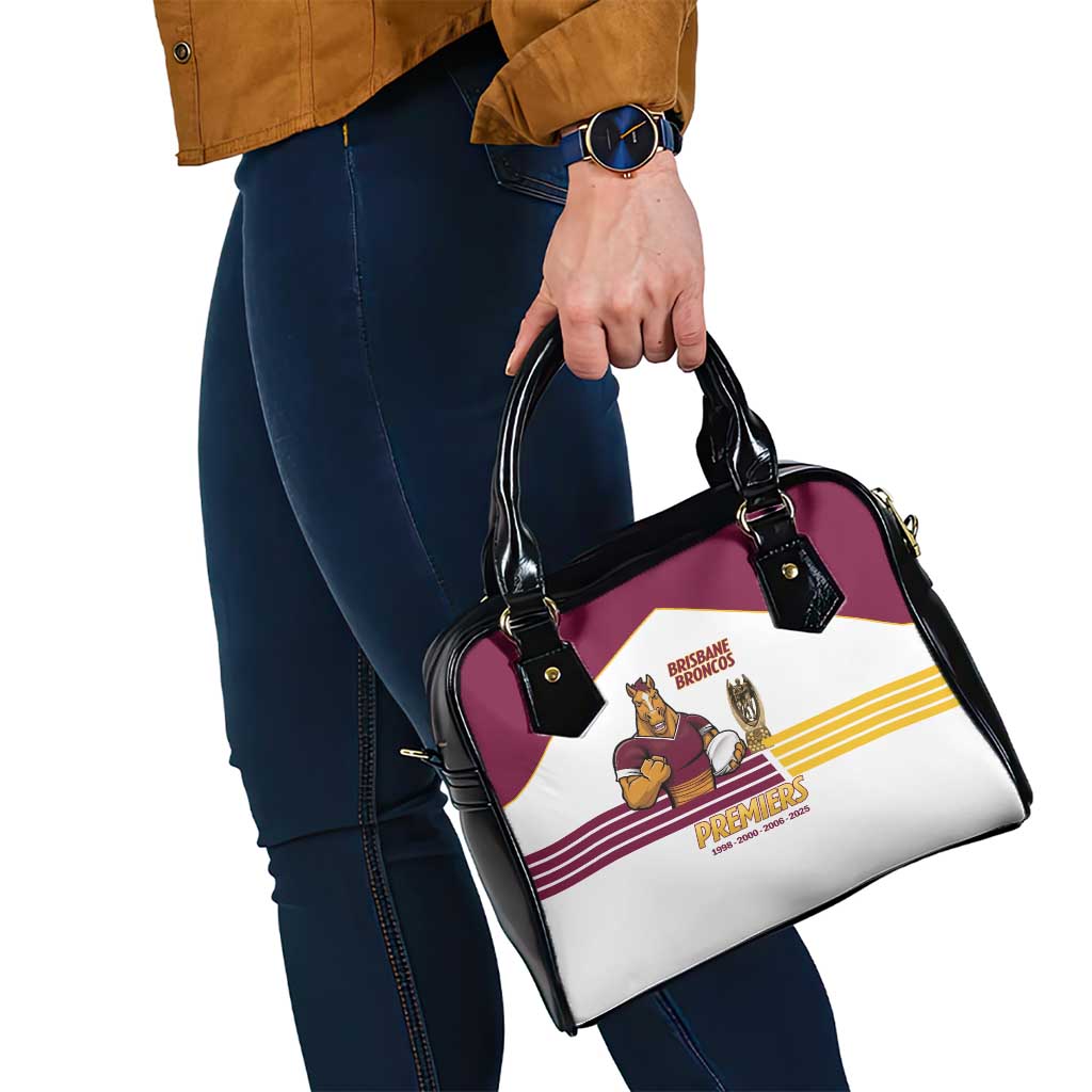 Brisbane Broncos Rugby Shoulder Handbag NRL 4th Premiers Proud - Aussie Hoodie