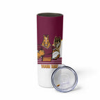 Brisbane Broncos Rugby Personalised Skinny Tumbler NRL 4th Premiers Proud - Aussie Hoodie
