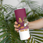 Brisbane Broncos Rugby Personalised Skinny Tumbler NRL 4th Premiers Proud - Aussie Hoodie
