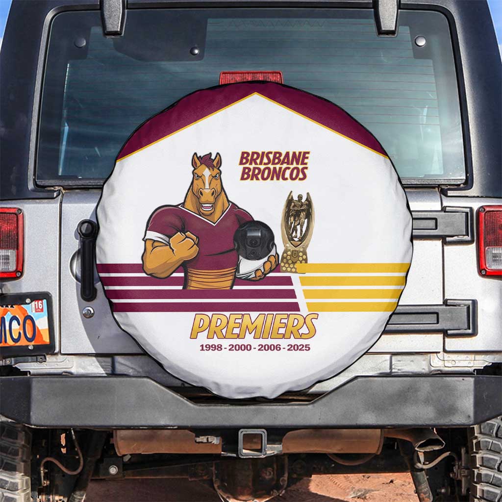 Brisbane Broncos Rugby Spare Tire Cover NRL 4th Premiers Proud - Aussie Hoodie