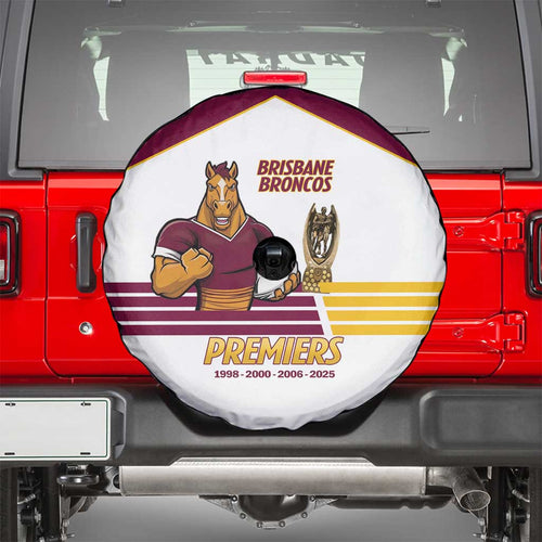 Brisbane Broncos Rugby Spare Tire Cover NRL 4th Premiers Proud - Aussie Hoodie