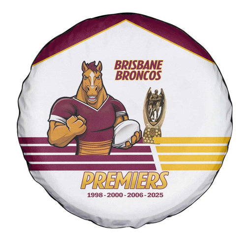 Brisbane Broncos Rugby Spare Tire Cover NRL 4th Premiers Proud - Aussie Hoodie