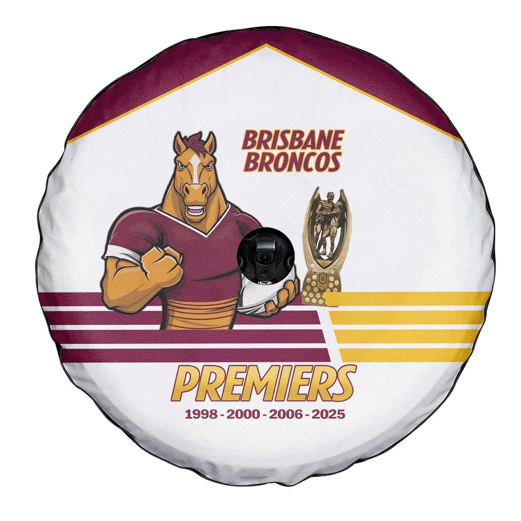 Brisbane Broncos Rugby Spare Tire Cover NRL 4th Premiers Proud - Aussie Hoodie