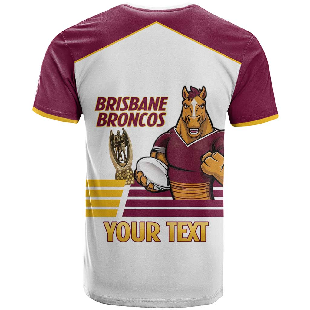 Brisbane Broncos Rugby Personalised T Shirt NRL 4th Premiers Proud - Aussie Hoodie