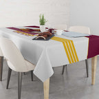 Brisbane Broncos Rugby Tablecloth NRL 4th Premiers Proud - Aussie Hoodie