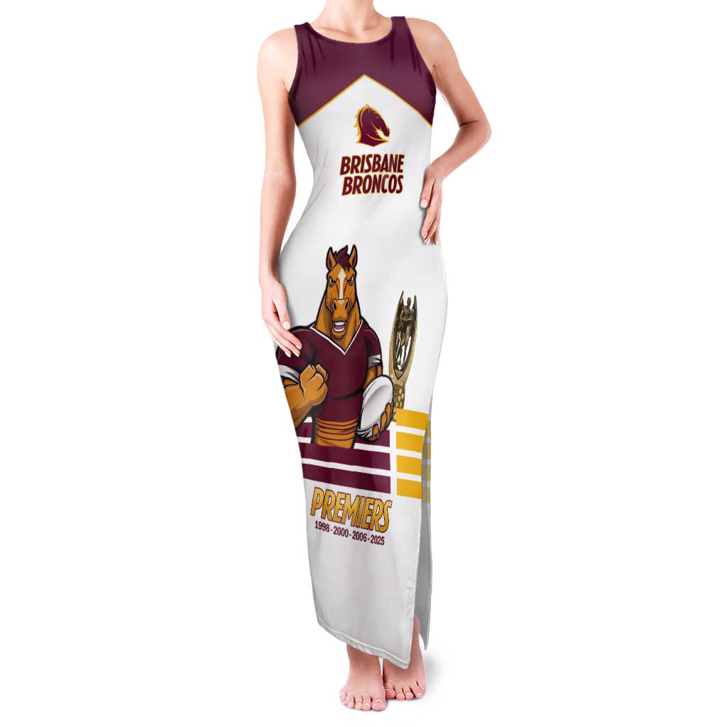 Brisbane Broncos Rugby Personalised Tank Maxi Dress NRL 4th Premiers Proud - Aussie Hoodie