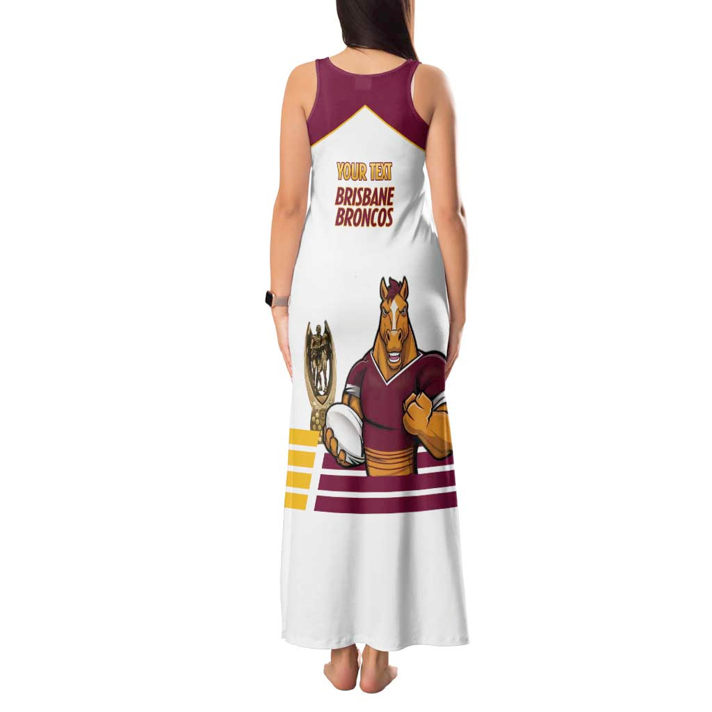 Brisbane Broncos Rugby Personalised Tank Maxi Dress NRL 4th Premiers Proud - Aussie Hoodie