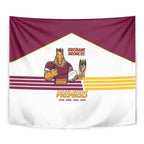 Brisbane Broncos Rugby Tapestry NRL 4th Premiers Proud - Aussie Hoodie