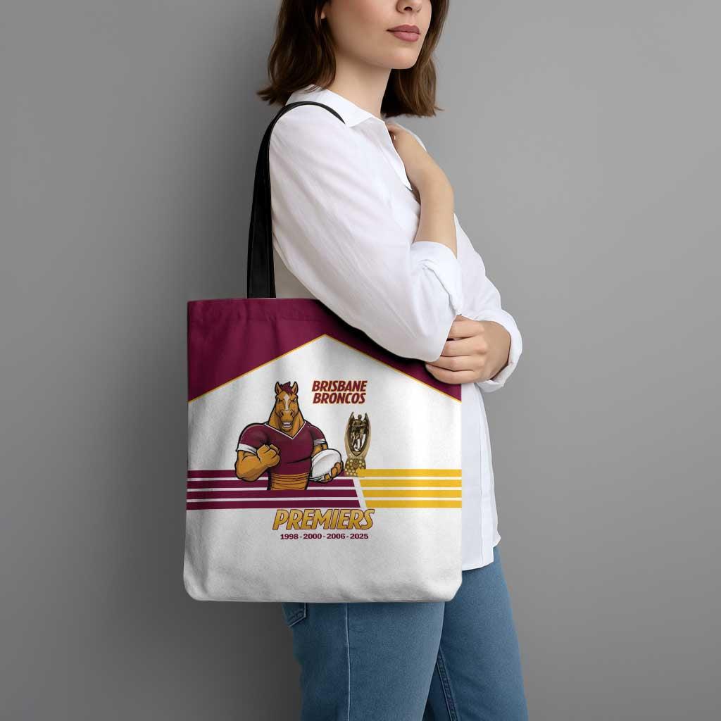 Brisbane Broncos Rugby Tote Bag NRL 4th Premiers Proud - Aussie Hoodie