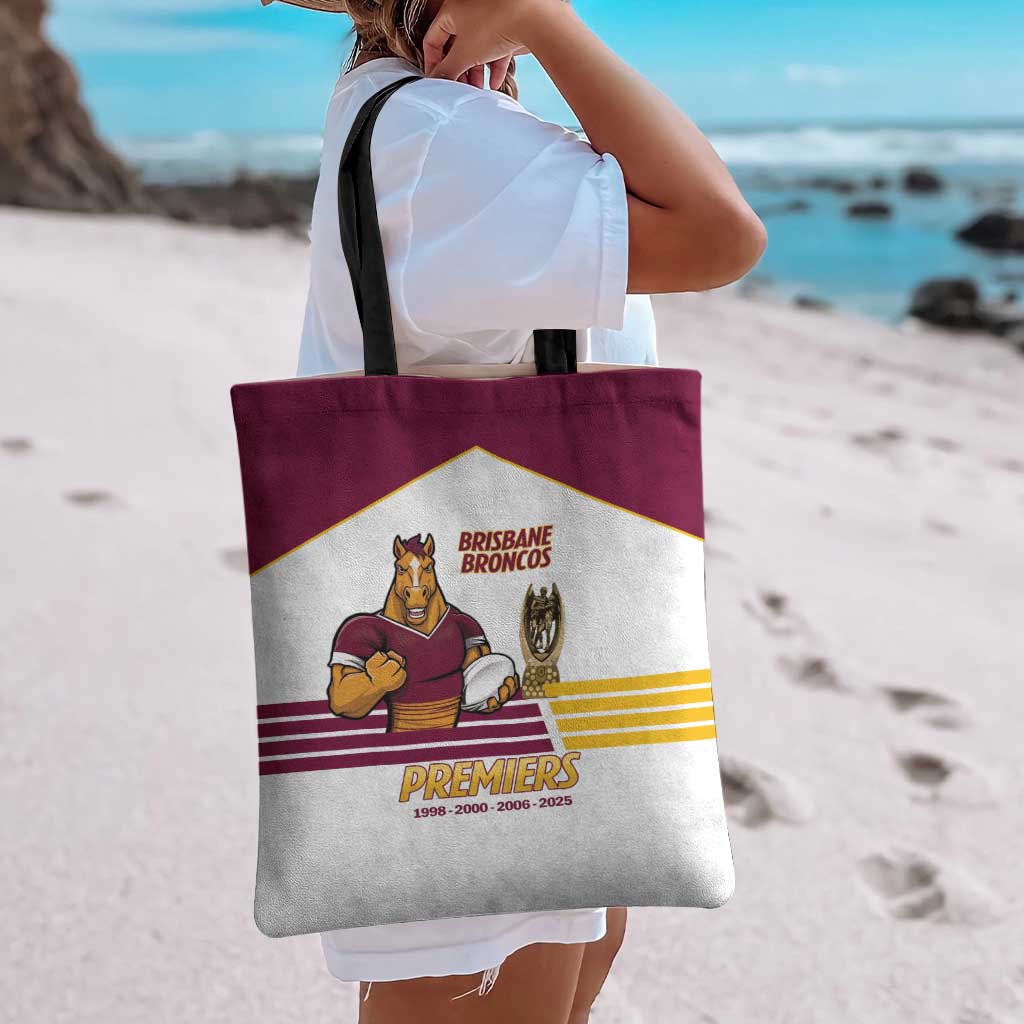 Brisbane Broncos Rugby Tote Bag NRL 4th Premiers Proud - Aussie Hoodie