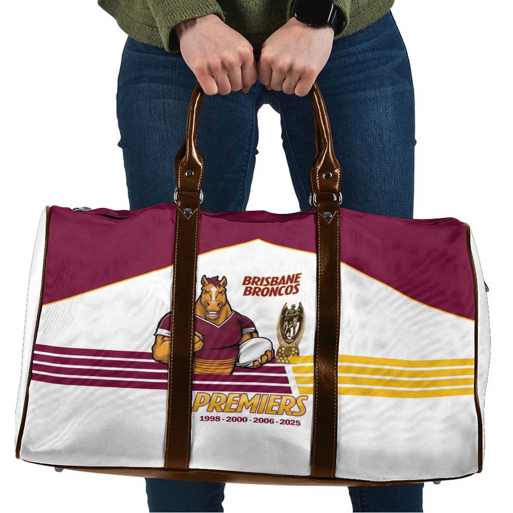 Brisbane Broncos Rugby Travel Bag NRL 4th Premiers Proud - Aussie Hoodie