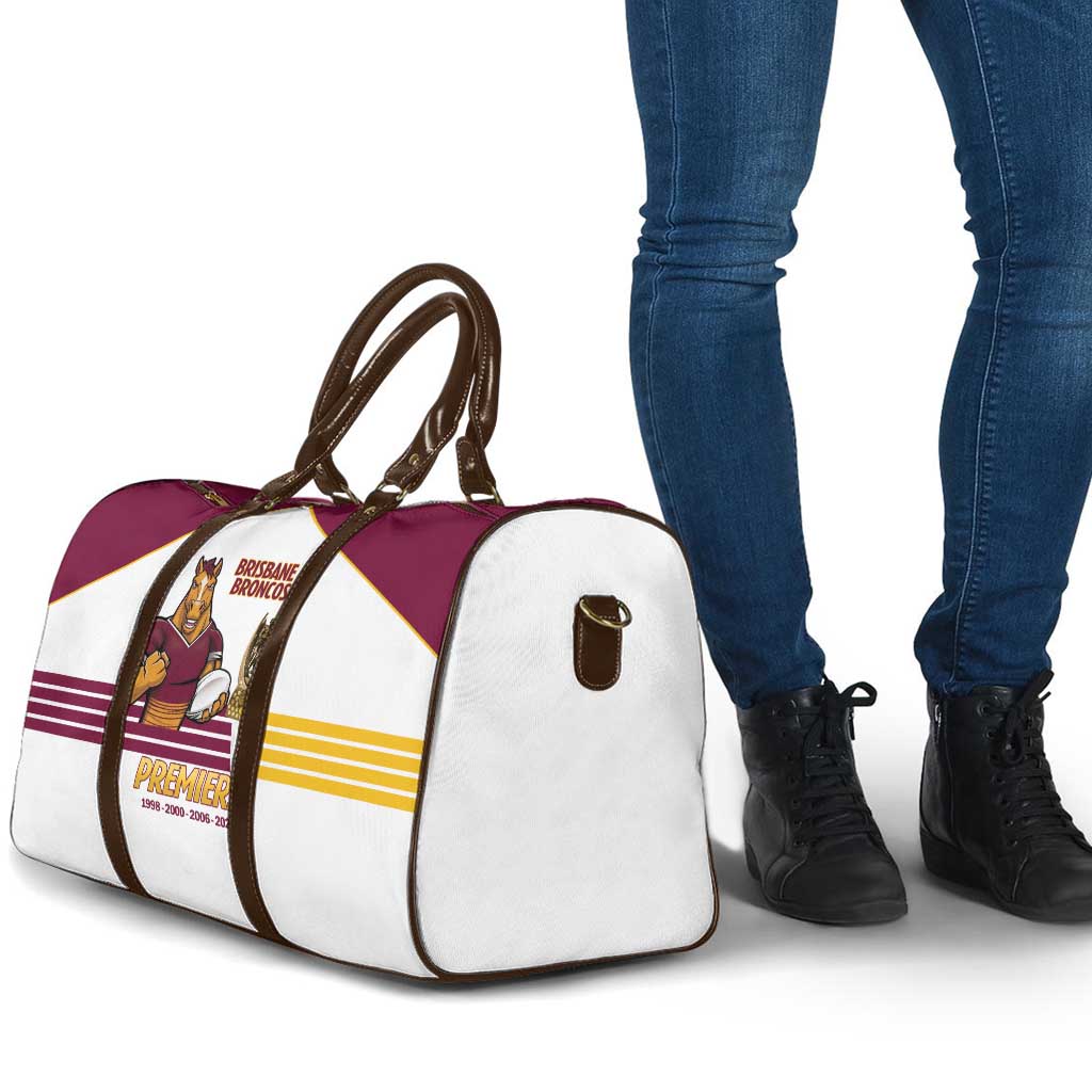 Brisbane Broncos Rugby Travel Bag NRL 4th Premiers Proud - Aussie Hoodie