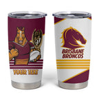 Brisbane Broncos Rugby Personalised Tumbler Cup NRL 4th Premiers Proud - Aussie Hoodie
