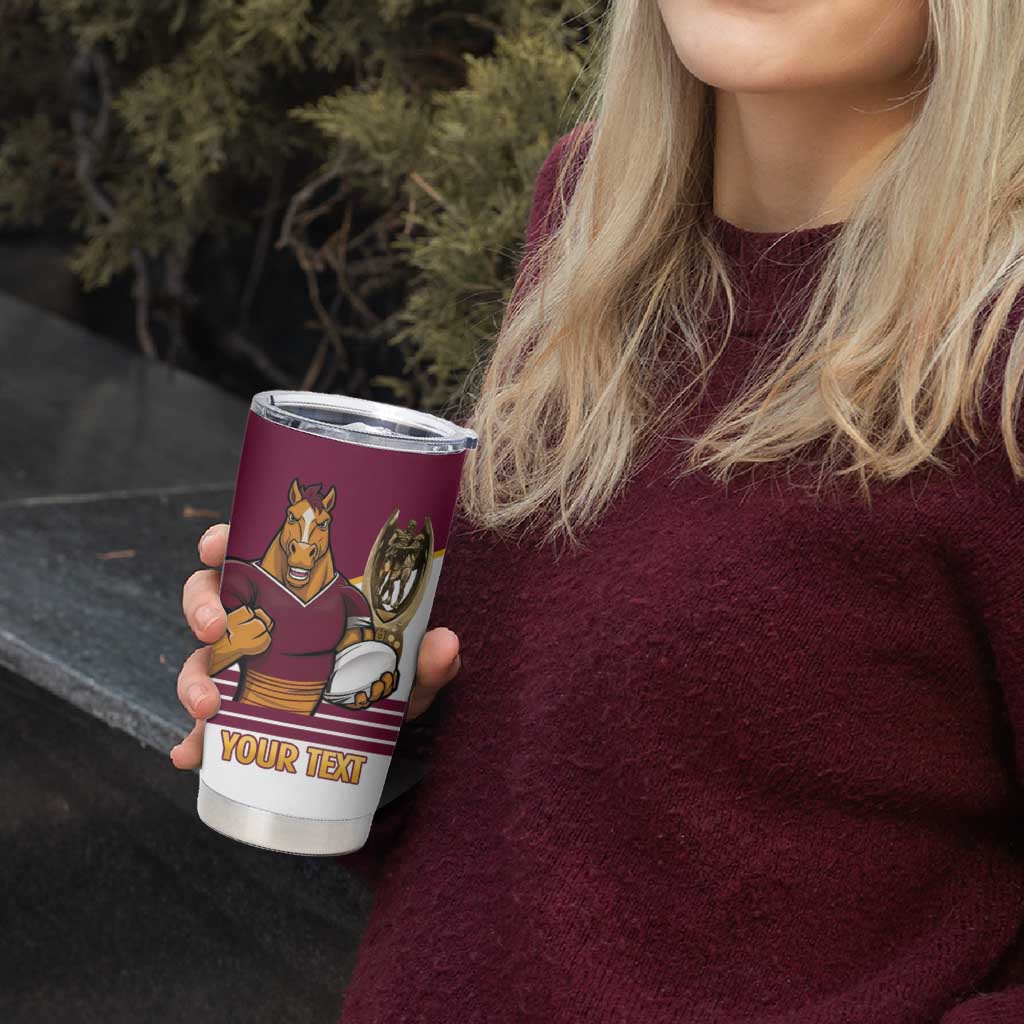 Brisbane Broncos Rugby Personalised Tumbler Cup NRL 4th Premiers Proud - Aussie Hoodie