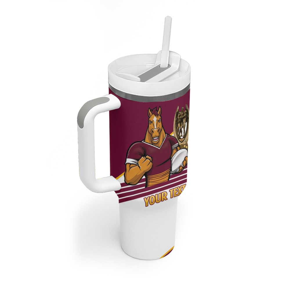 Brisbane Broncos Rugby Personalised Tumbler With Handle NRL 4th Premiers Proud - Aussie Hoodie