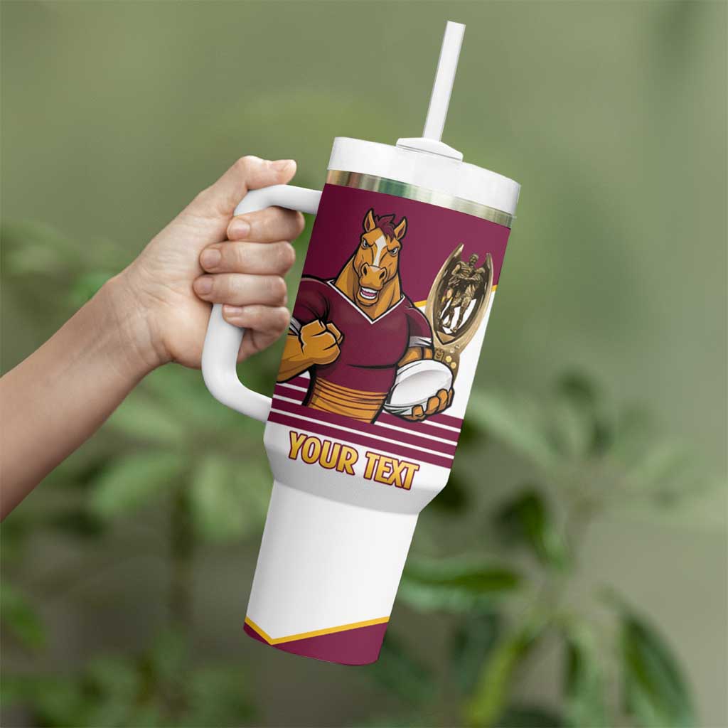 Brisbane Broncos Rugby Personalised Tumbler With Handle NRL 4th Premiers Proud - Aussie Hoodie