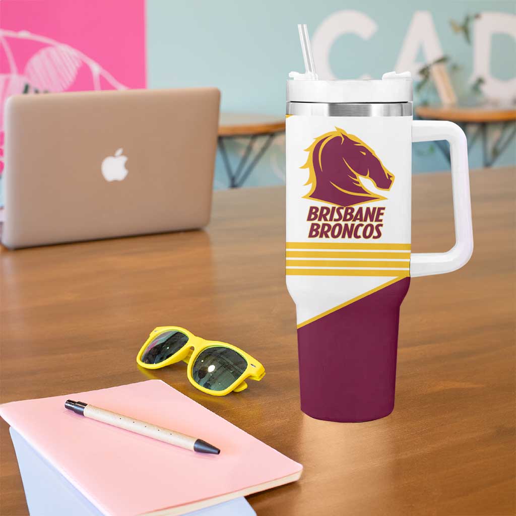Brisbane Broncos Rugby Personalised Tumbler With Handle NRL 4th Premiers Proud - Aussie Hoodie