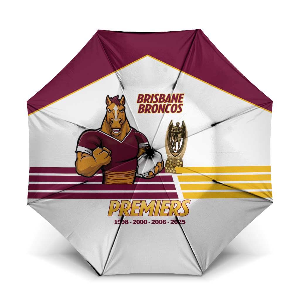 Brisbane Broncos Rugby Umbrella NRL 4th Premiers Proud - Aussie Hoodie
