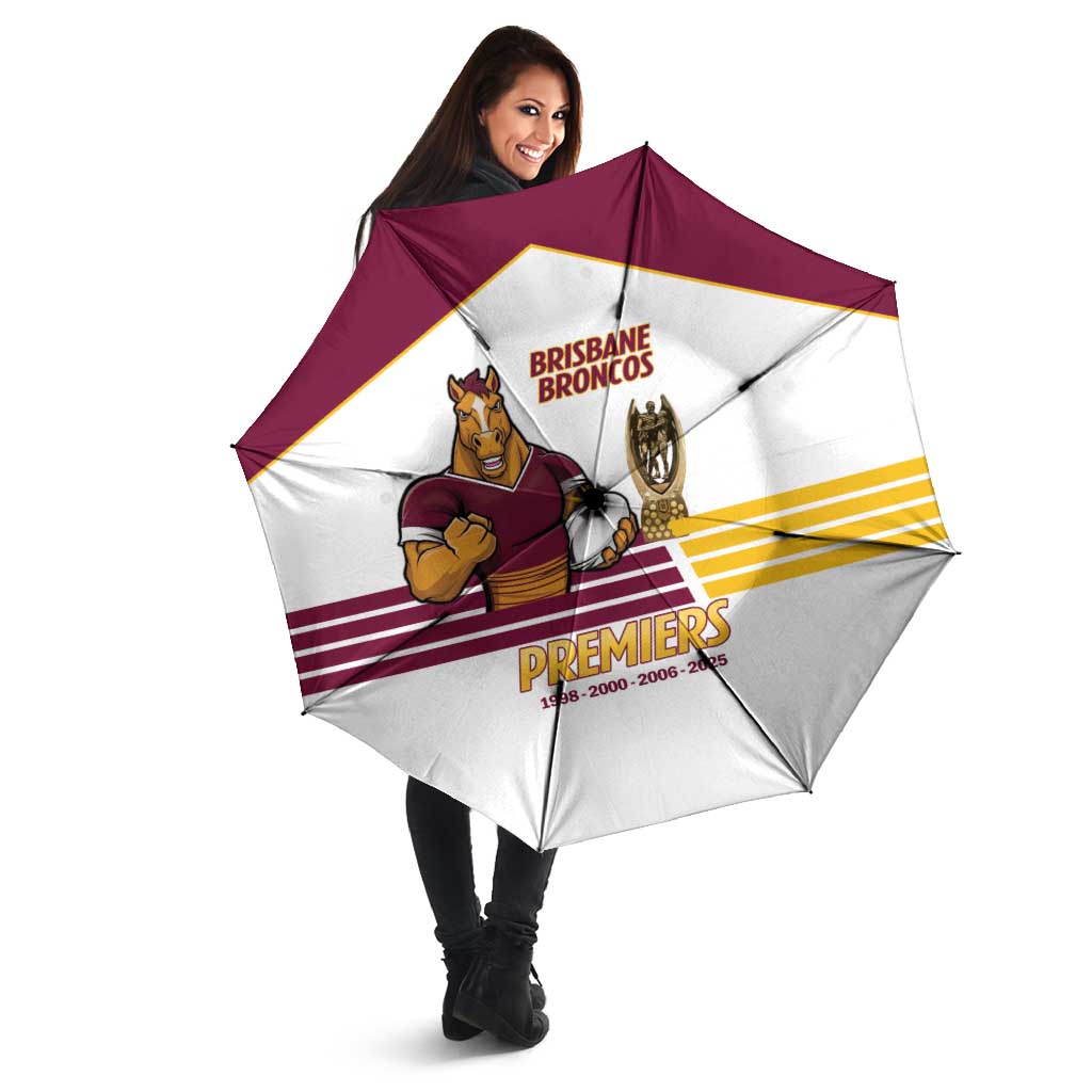 Brisbane Broncos Rugby Umbrella NRL 4th Premiers Proud - Aussie Hoodie