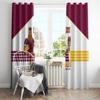 Brisbane Broncos Rugby Window Curtain NRL 4th Premiers Proud - Aussie Hoodie