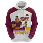 Brisbane Broncos Rugby Personalised Zip Hoodie NRL 4th Premiers Proud - Aussie Hoodie