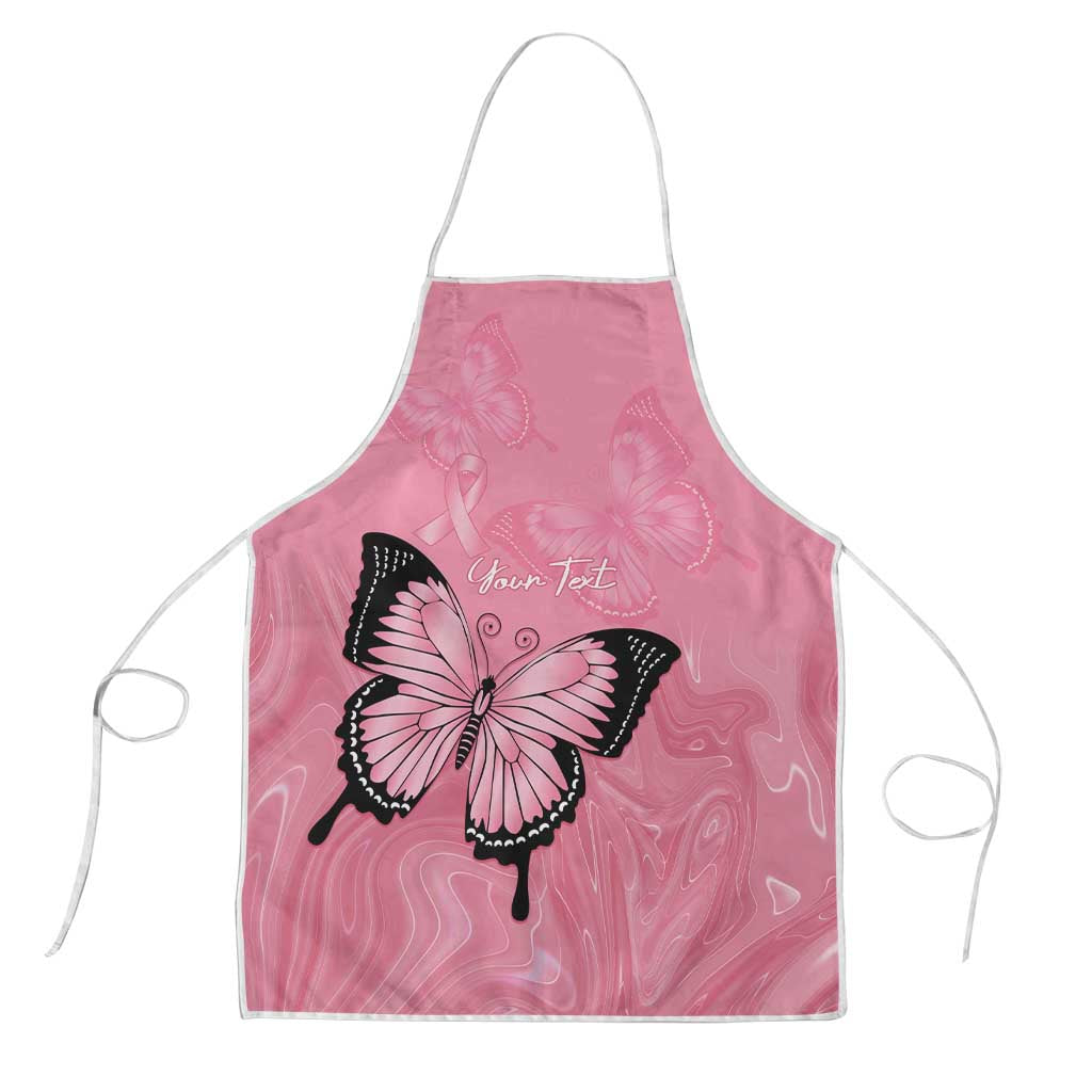 Personalised Australia Breast Cancer Awareness Apron Pink Ribbon Butterfly Opal Pattern - Aussie Hoodie