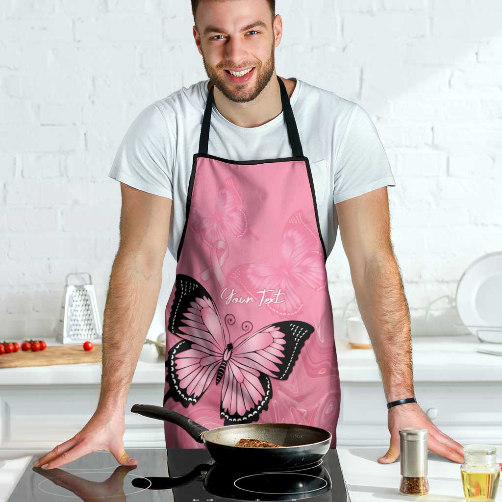 Personalised Australia Breast Cancer Awareness Apron Pink Ribbon Butterfly Opal Pattern - Aussie Hoodie