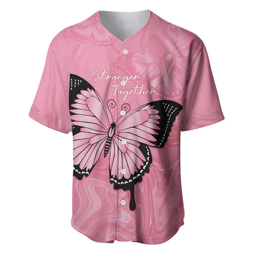 Personalised Australia Breast Cancer Awareness Baseball Jersey Pink Ribbon Butterfly Opal Pattern - Aussie Hoodie