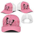 Australia Breast Cancer Awareness Baseball Net Cap Pink Ribbon Butterfly Opal Pattern - Aussie Hoodie
