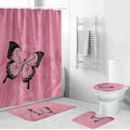 Personalised Australia Breast Cancer Awareness Bathroom Set Pink Ribbon Butterfly Opal Pattern - Aussie Hoodie
