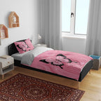 Personalised Australia Breast Cancer Awareness Bedding Set Pink Ribbon Butterfly Opal Pattern - Aussie Hoodie