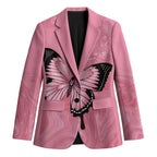 Personalised Australia Breast Cancer Awareness Blazer Pink Ribbon Butterfly Opal Pattern - Aussie Hoodie