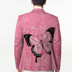 Personalised Australia Breast Cancer Awareness Blazer Pink Ribbon Butterfly Opal Pattern - Aussie Hoodie