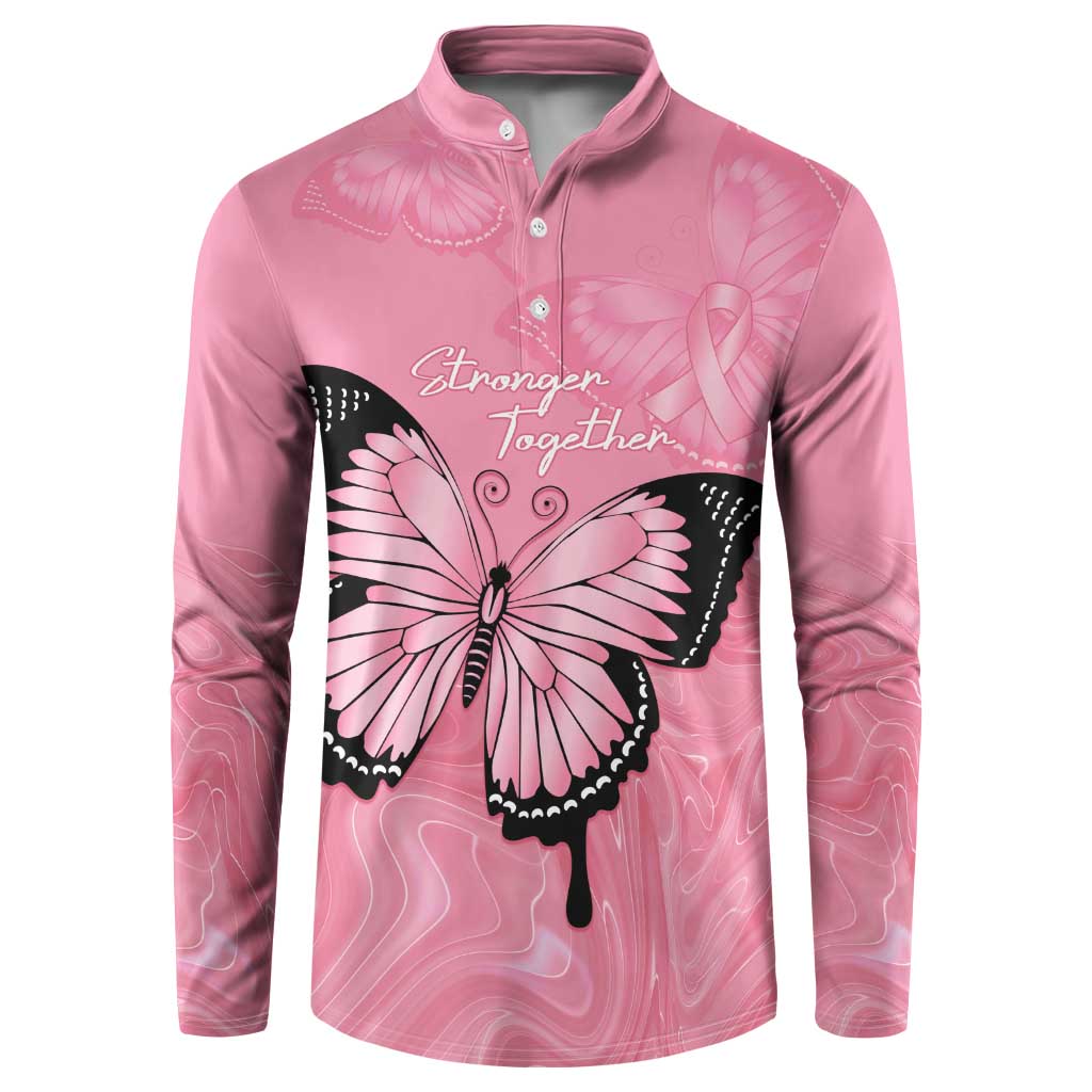 Personalised Australia Breast Cancer Awareness Button Sweatshirt Pink Ribbon Butterfly Opal Pattern - Aussie Hoodie